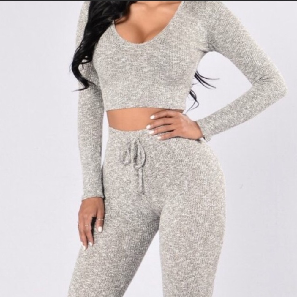 Fashion Nova Wanderlust Top - Gray